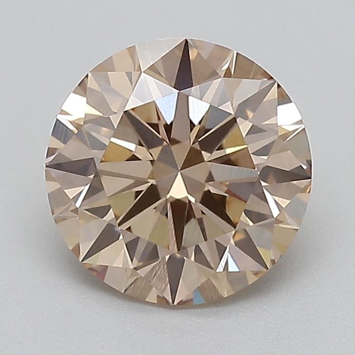 0.95 Ct. Light  Brown Round Lab Grown Diamond