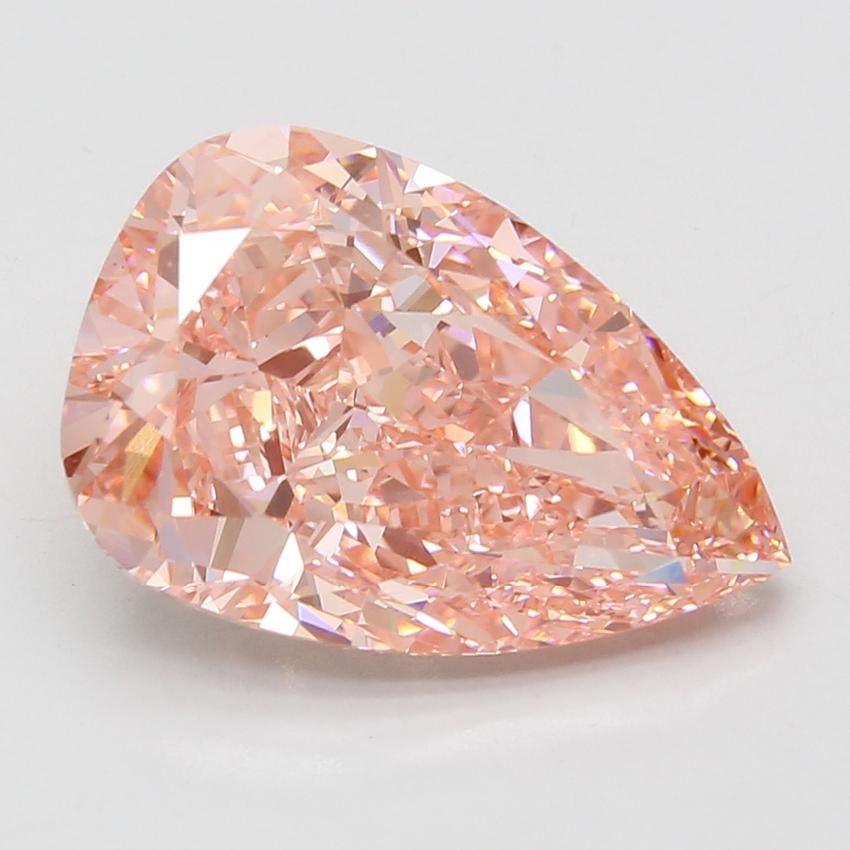 8.75 Ct. Fancy Vivid Pink Pear Lab Grown Diamond