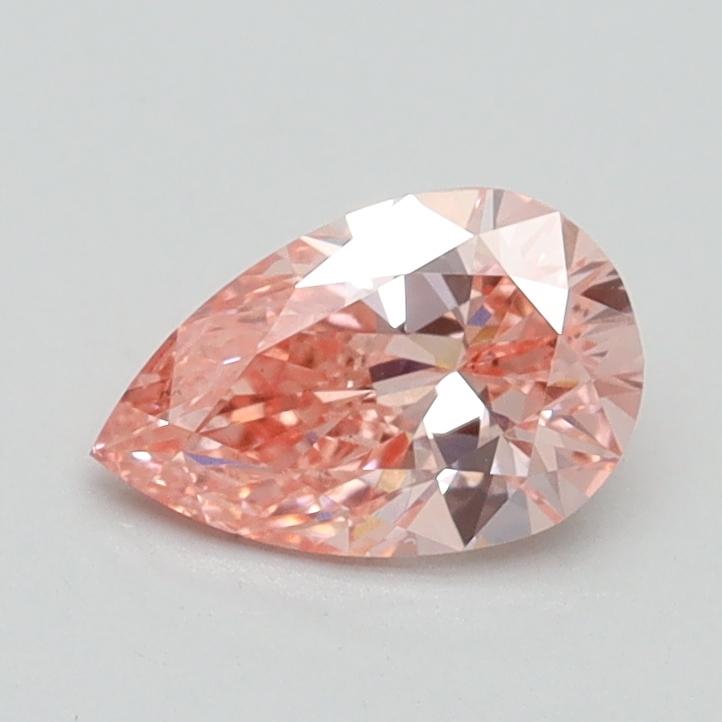 0.70 Ct. Fancy Intense Pink Pear Lab Grown Diamond
