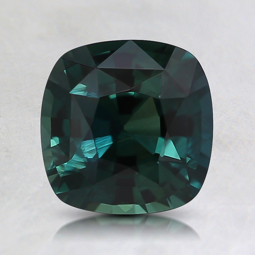 7x6.9mm Teal Cushion Sapphire