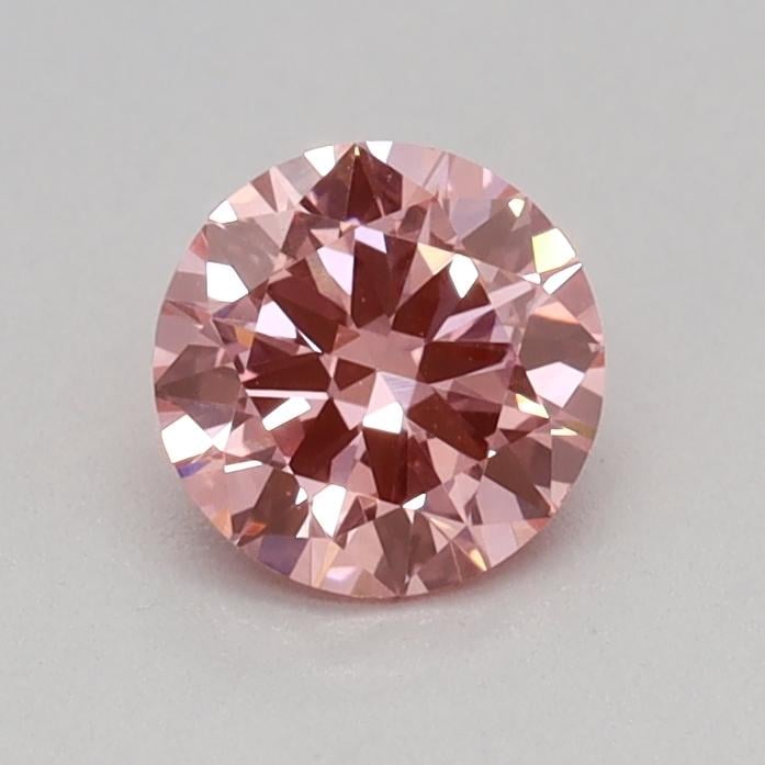 0.31 Ct. Fancy Vivid Pink Round Lab Grown Diamond