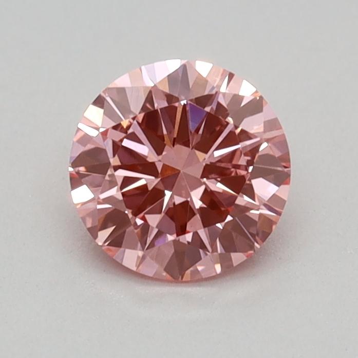 0.34 Ct. Fancy Vivid Pink Round Lab Grown Diamond