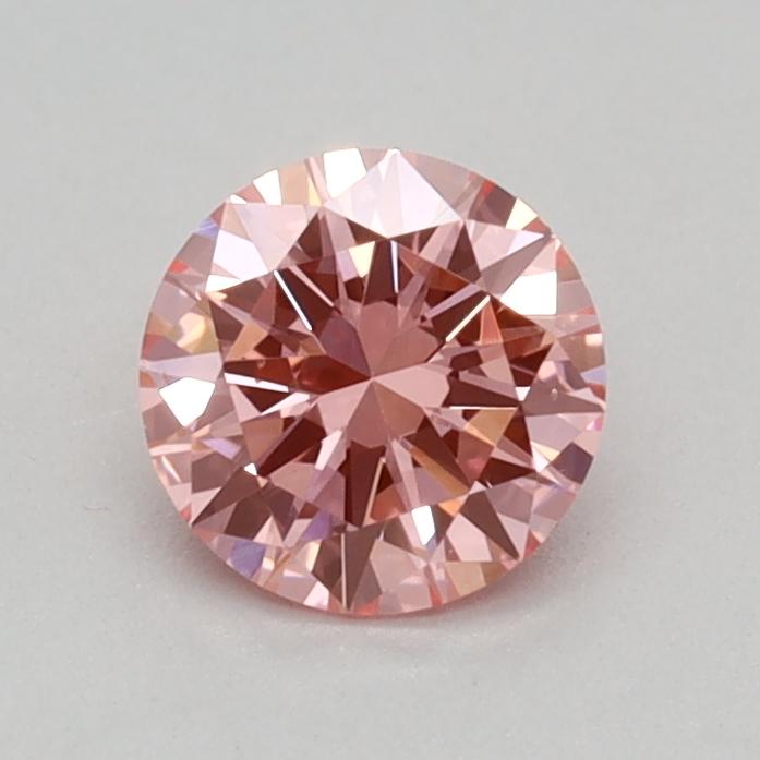 0.34 Ct. Fancy Vivid Pink Round Lab Grown Diamond