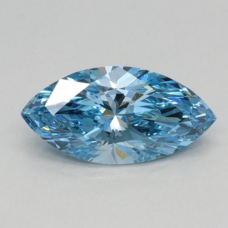 0.44 Ct. Fancy Vivid Blue Marquise Lab Grown Diamond