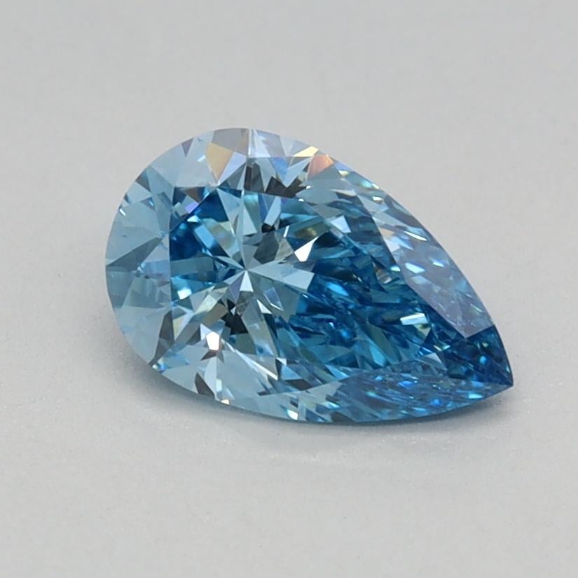 0.56 Ct. Fancy Vivid Blue Pear Lab Grown Diamond