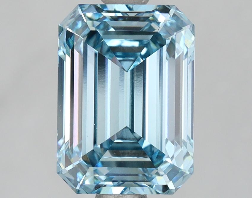 3.02 Ct. Fancy Intense Blue Emerald Lab Grown Diamond