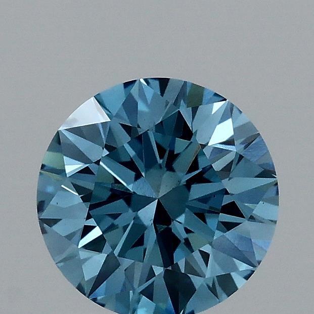 1.06 Ct. Fancy Vivid Blue Round Lab Grown Diamond