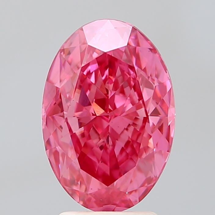 3.50 Ct. Fancy Vivid Pink Oval Lab Grown Diamond
