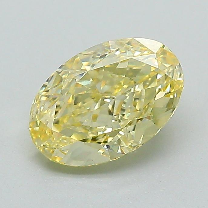 1.05 Ct. Fancy Yellow Oval Lab Grown Diamond