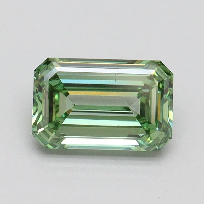 1.01 Ct. Fancy Vivid Pacific Green Emerald Lab Grown Diamond