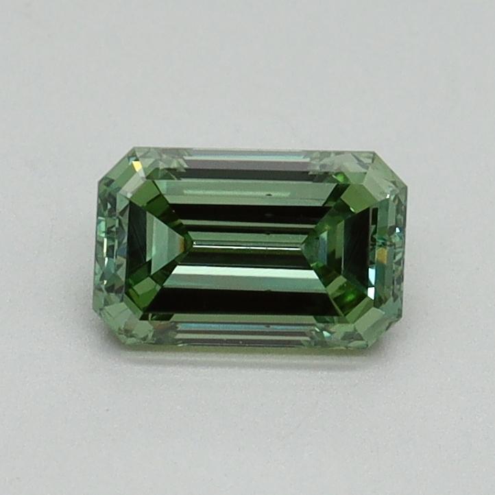 0.60 Ct. Fancy Vivid Pacific Green Emerald Lab Grown Diamond