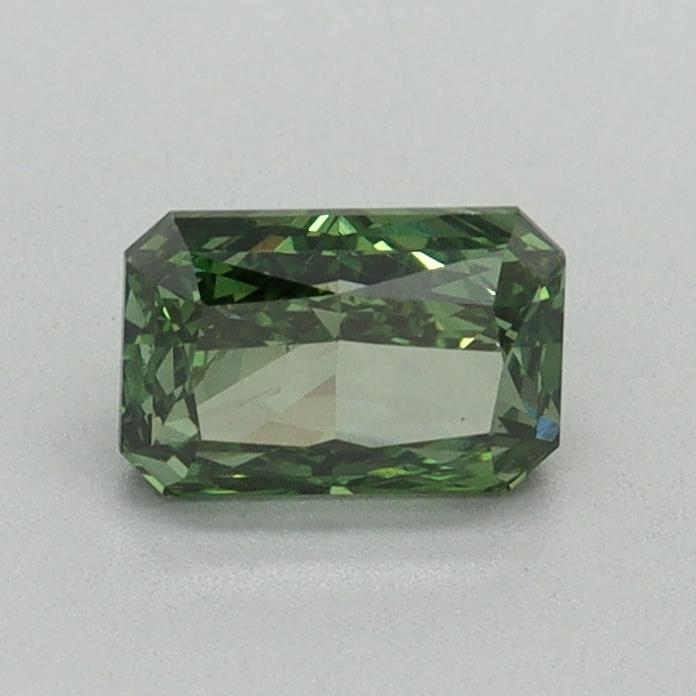 0.62 Ct. Fancy Vivid Green Radiant Lab Grown Diamond