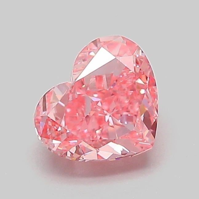 1.02 Ct. Fancy Vivid Pink Heart Lab Grown Diamond