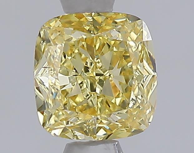 1.05 Ct. Fancy Intense  Yellow Cushion Lab Grown Diamond