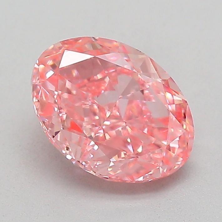 1.03 Ct. Fancy Vivid  Pink Oval Lab Grown Diamond