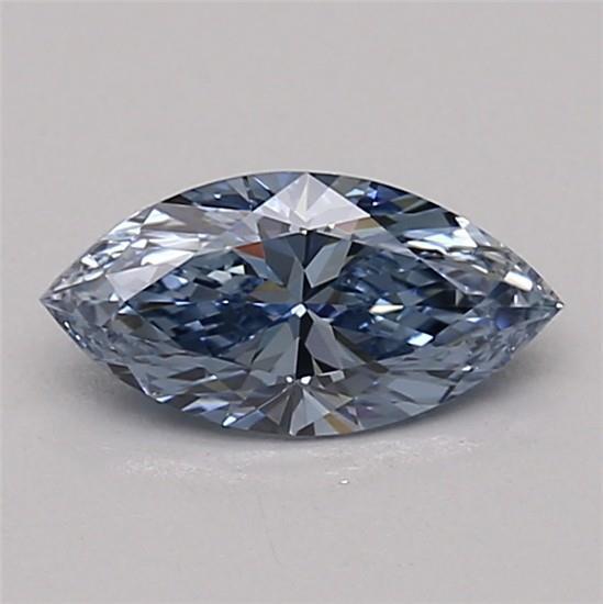 0.56 Ct. Fancy Vivid Blue Marquise Lab Grown Diamond