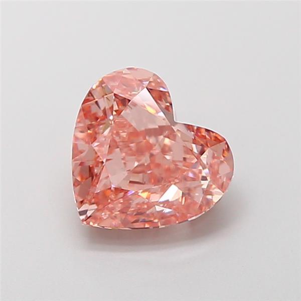 2.05 Ct. Fancy Vivid Pink Heart Lab Grown Diamond