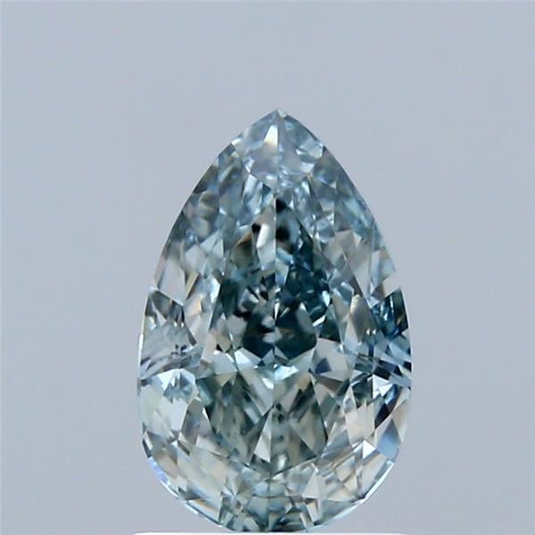 1.50 Ct. Fancy Vivid Bluish Green Pear Lab Grown Diamond