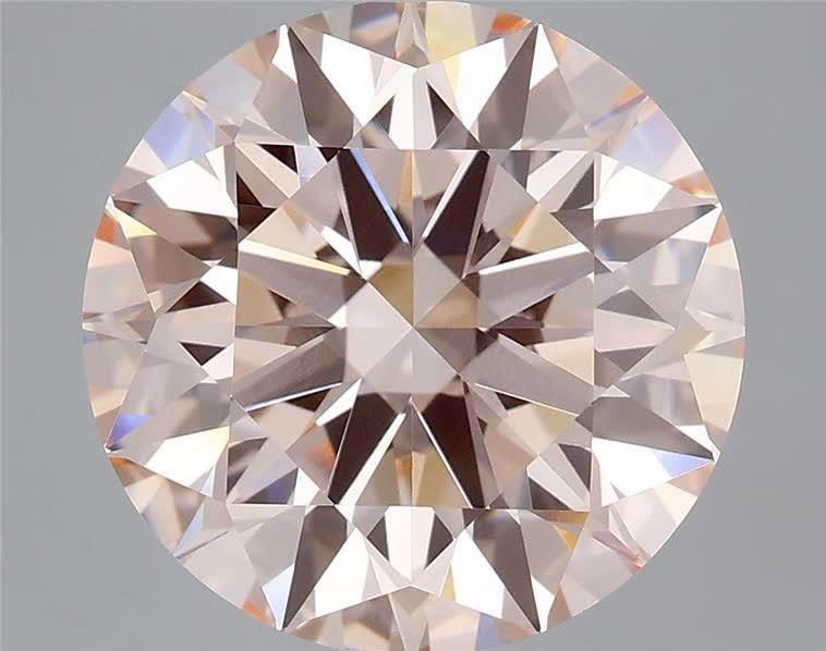 6.07 Ct. Fancy Pink Round Lab Grown Diamond