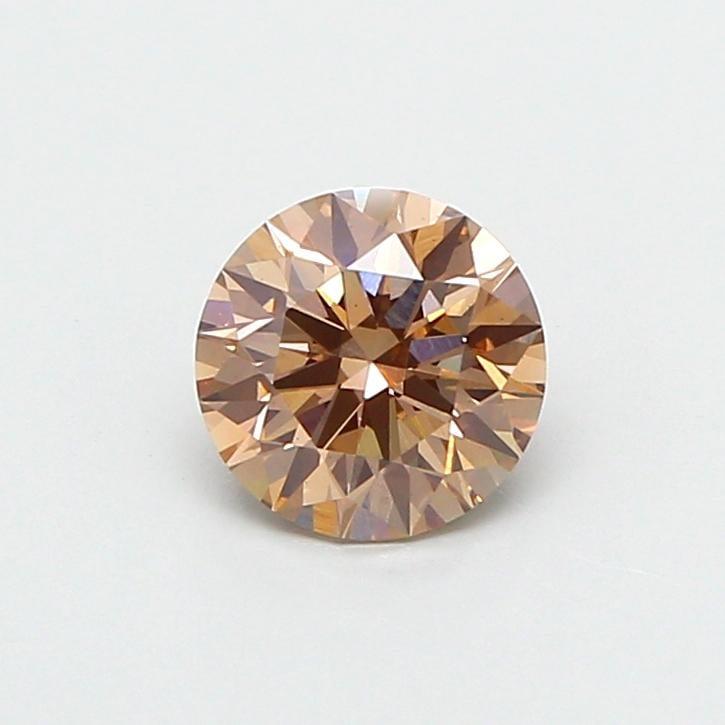 1.09 Ct. Fancy Light  Brown Round Lab Grown Diamond