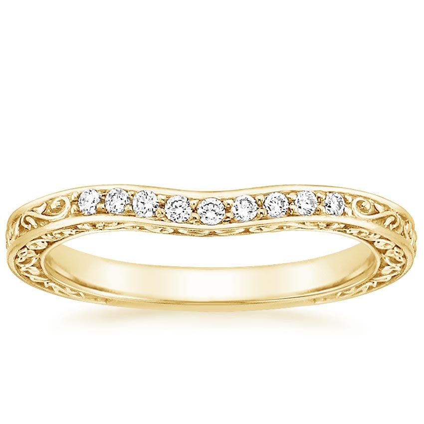 Rose gold diamond engagement ring with surprise diamond details