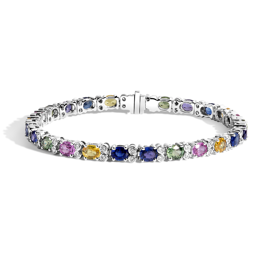 Colorful Sapphire and Diamond 