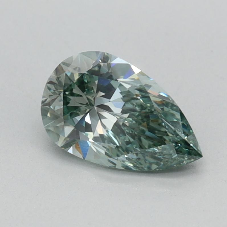 0.60 Ct. Fancy Vivid Green Pear Lab Grown Diamond