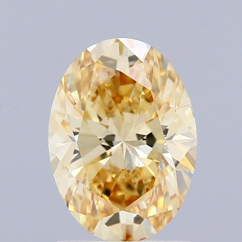 1.50 Ct. Fancy Intense Yellow Oval Lab Grown Diamond