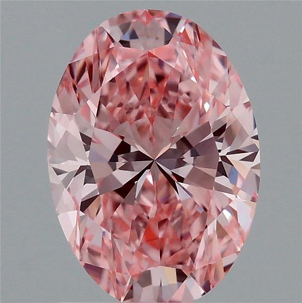 1.39 Ct. Fancy Vivid Pink Oval Lab Grown Diamond