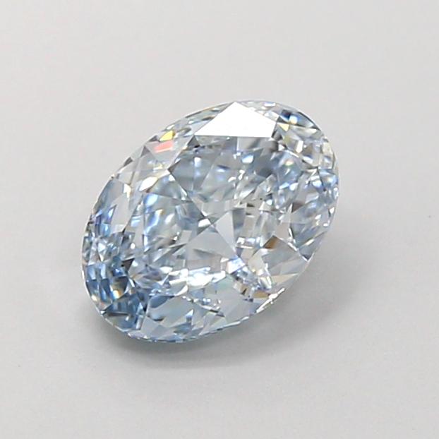 1.09 Ct. Fancy Intense  Blue Oval Lab Grown Diamond