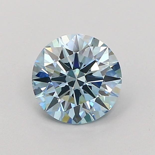 1.10 Ct. Fancy Vivid Blue Round Lab Grown Diamond