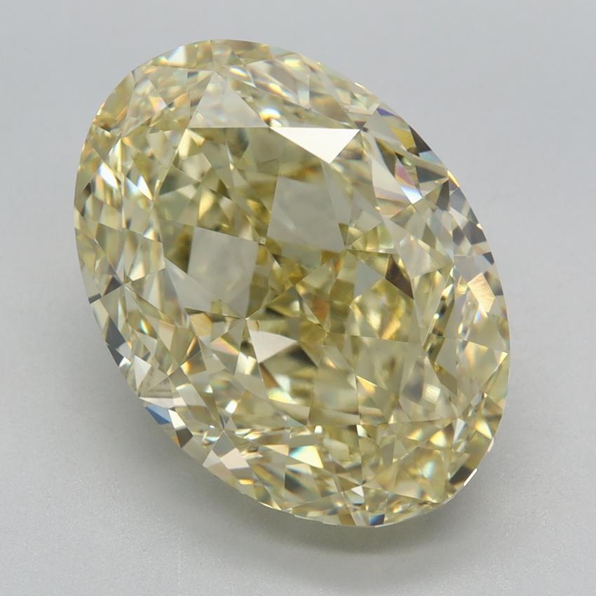 8.72 Ct. Fancy Yellow Oval Lab Grown Diamond