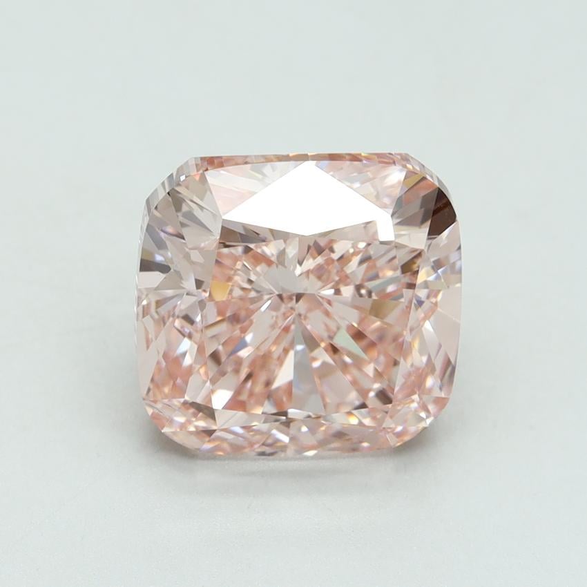 5.00 Ct. Fancy Intense Pink Cushion Lab Grown Diamond