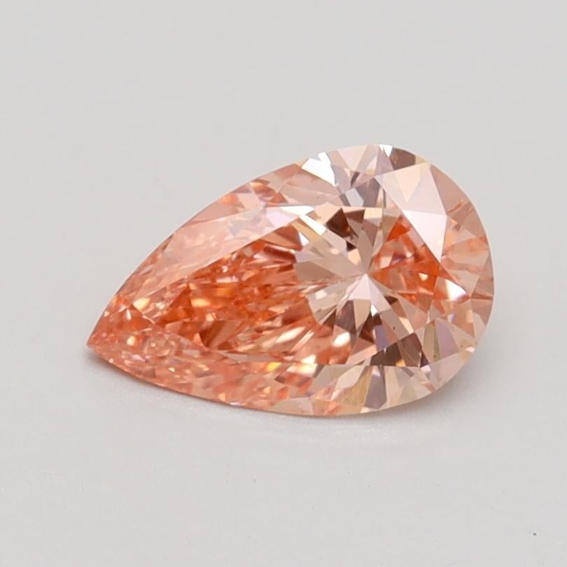 0.71 Ct. Fancy Intense Pink Pear Lab Grown Diamond