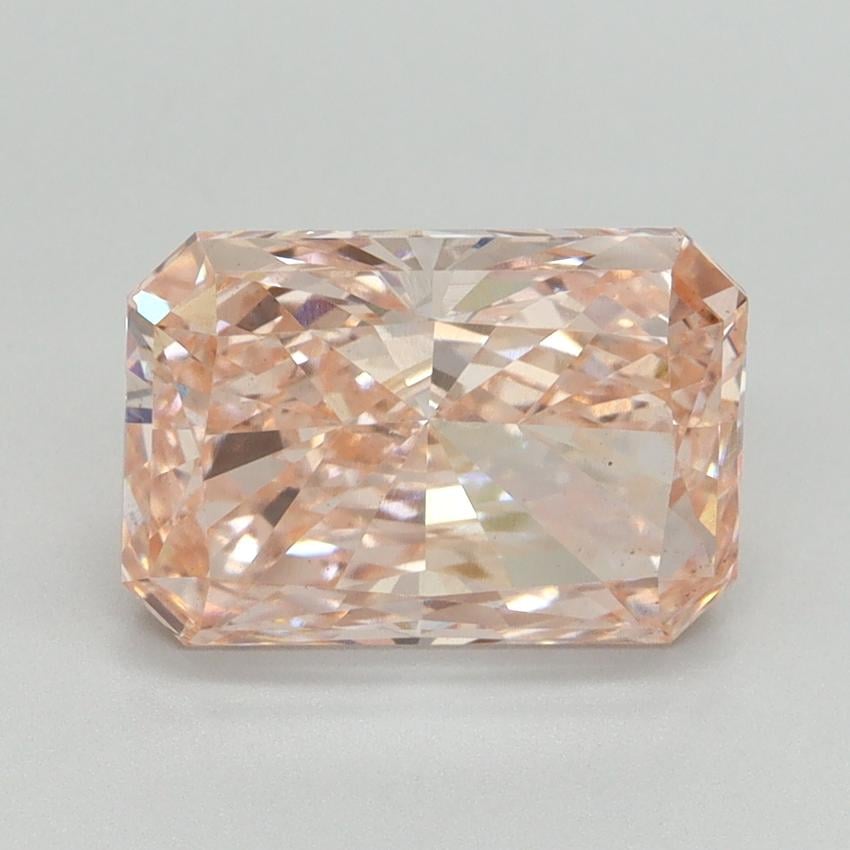 3.08 Ct. Fancy Vivid Pink Radiant Lab Grown Diamond
