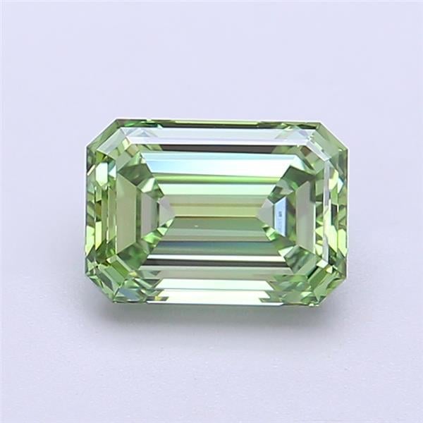 1.50 Ct. Fancy Vivid  Green Emerald Lab Grown Diamond