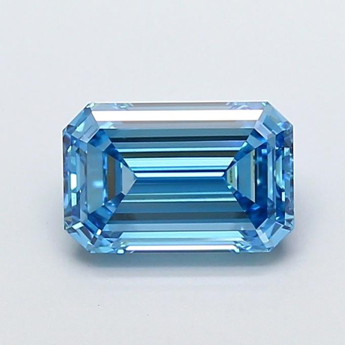 1.81 Ct. Fancy Vivid  Blue Emerald Lab Grown Diamond