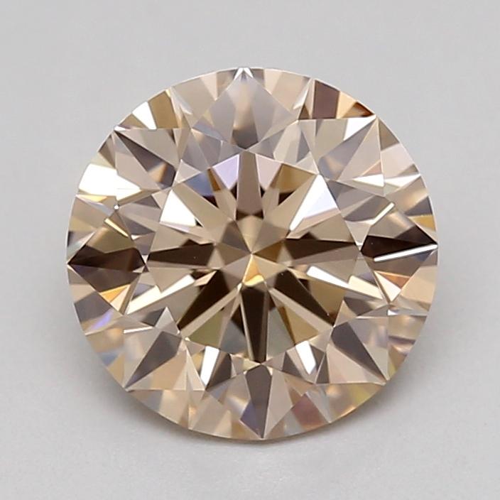 1.00 Ct. Light  Brown Round Lab Grown Diamond