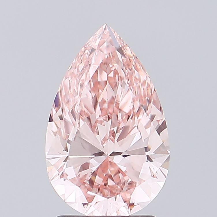 2.04 Ct. Fancy Vivid Pink Pear Lab Grown Diamond