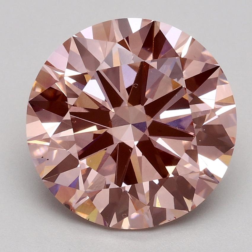 3.50 Ct. Fancy Intense Pink Round Lab Grown Diamond