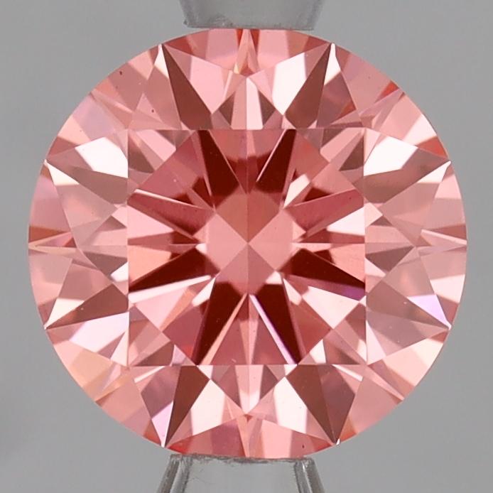 1.07 Ct. Fancy Vivid Pink Round Lab Grown Diamond