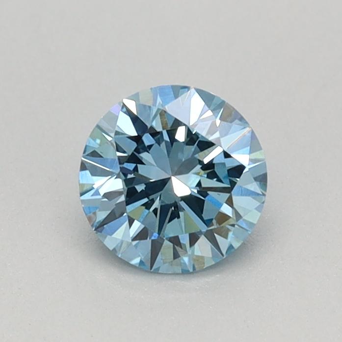 0.36 Ct. Fancy Vivid Blue Round Lab Grown Diamond