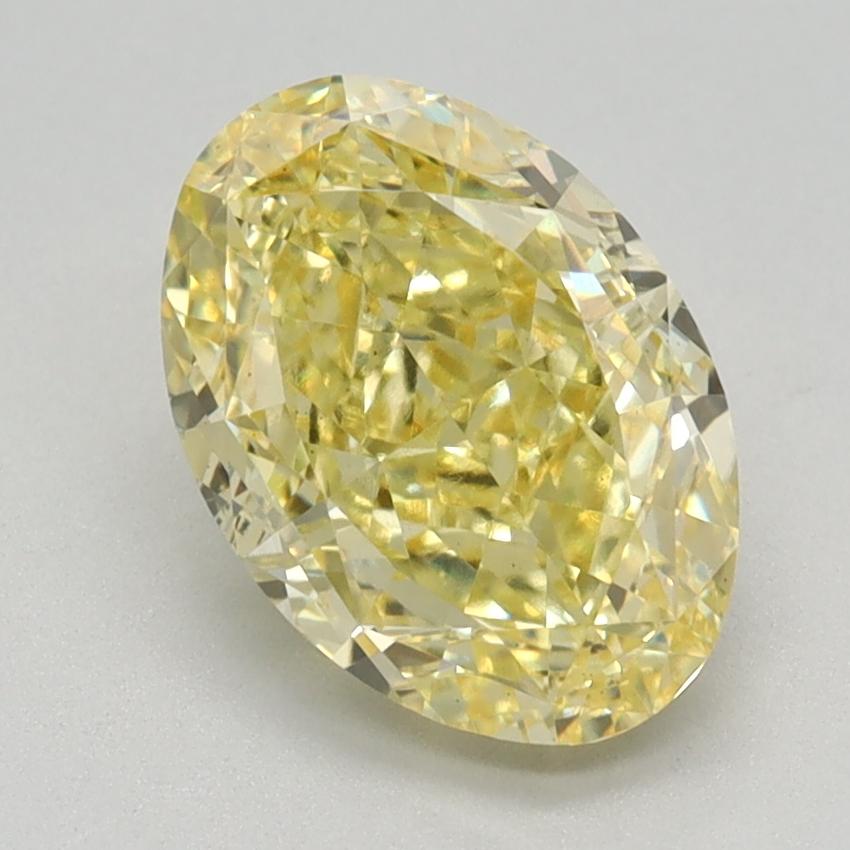1.88 Ct. Fancy Intense Yellow Oval Lab Grown Diamond