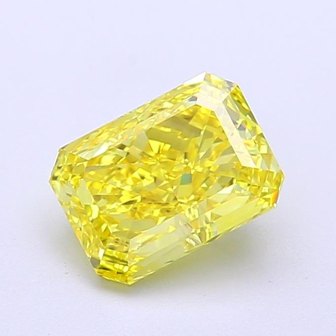 1.4 Ct. Fancy Vivid Yellow Radiant Lab Grown Diamond