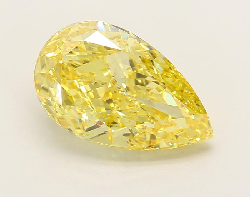 3.82 Ct. Fancy Vivid Pink Pear Lab Grown Diamond