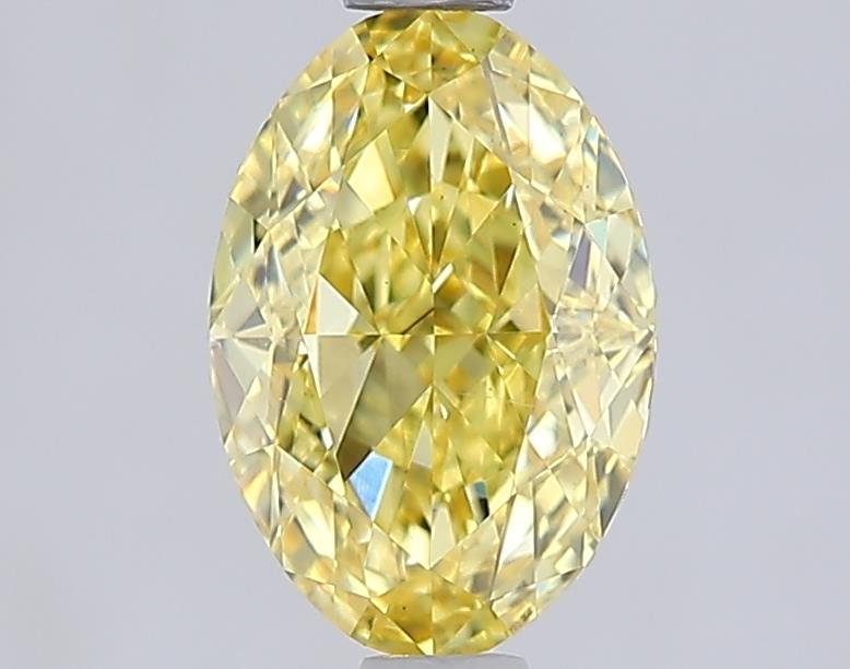 1.52 Ct. Fancy Intense  Yellow Oval Lab Grown Diamond