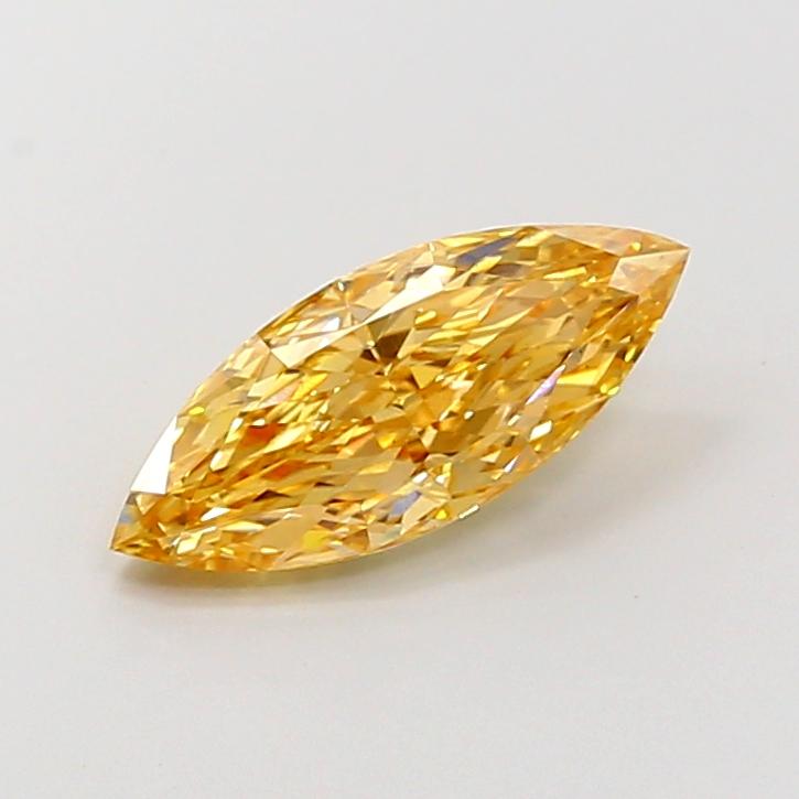 2.02 Ct. Fancy Intense Orangy Yellow Marquise Lab Grown Diamond