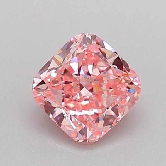 1.01 Ct. Fancy Vivid Pink Cushion Lab Grown Diamond
