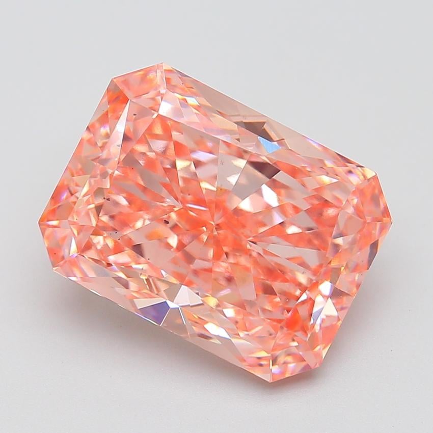 10.03 Ct. Fancy Intense Pink Radiant Lab Grown Diamond