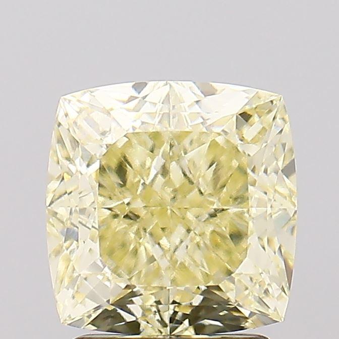 2.60 Ct. Fancy Light  Yellow Cushion Lab Grown Diamond